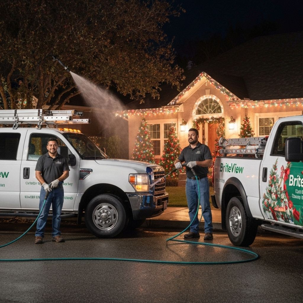 Brightview Window Cleaning and Holiday Lighting Services